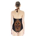 3d Fractal Jewel Gold Images Halter Swimsuit View2