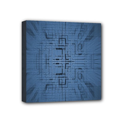 Zoom Digital Background Mini Canvas 4  X 4  by Simbadda