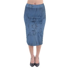 Zoom Digital Background Midi Pencil Skirt