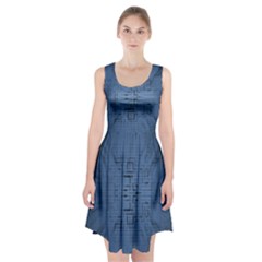 Zoom Digital Background Racerback Midi Dress