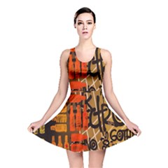 Graffiti Bottle Art Reversible Skater Dress by Simbadda