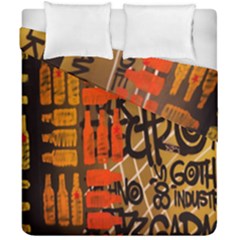 Graffiti Bottle Art Duvet Cover Double Side (california King Size)