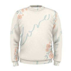 Love Card Flowers Men s Sweatshirt