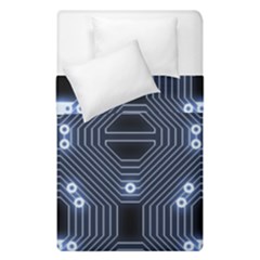 A Completely Seamless Tile Able Techy Circuit Background Duvet Cover Double Side (single Size) by Simbadda