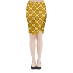 Snake Abstract Background Pattern Midi Wrap Pencil Skirt