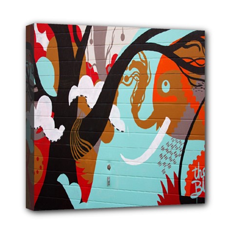 Colorful Graffiti In Amsterdam Mini Canvas 8  X 8  by Simbadda