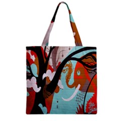 Colorful Graffiti In Amsterdam Zipper Grocery Tote Bag by Simbadda