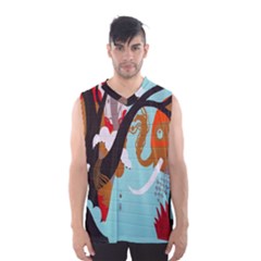 Colorful Graffiti In Amsterdam Men s Basketball Tank Top