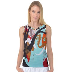 Colorful Graffiti In Amsterdam Women s Basketball Tank Top