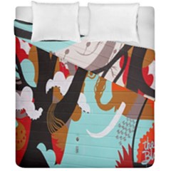 Colorful Graffiti In Amsterdam Duvet Cover Double Side (california King Size) by Simbadda