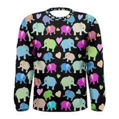 Cute elephants  Men s Long Sleeve Tee