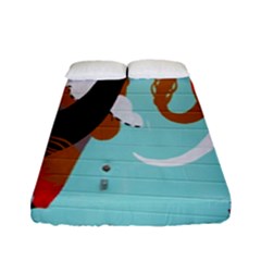 Colorful Graffiti In Amsterdam Fitted Sheet (full/ Double Size)