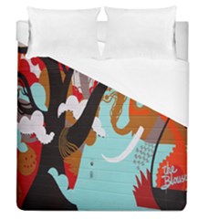 Colorful Graffiti In Amsterdam Duvet Cover (queen Size)