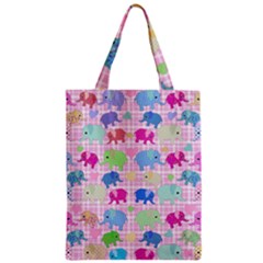 Cute Elephants  Zipper Classic Tote Bag