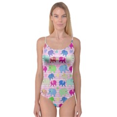 Cute Elephants  Camisole Leotard 