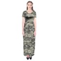 Us Army Digital Camouflage Pattern Short Sleeve Maxi Dress View1