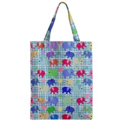 Cute Elephants  Zipper Classic Tote Bag