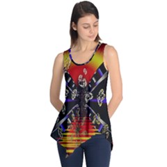 Diamond Manufacture Sleeveless Tunic by Simbadda