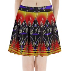 Diamond Manufacture Pleated Mini Skirt