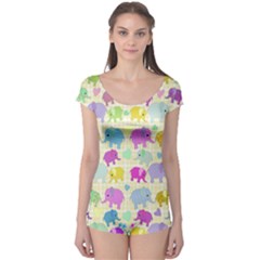 Cute Elephants  Boyleg Leotard 