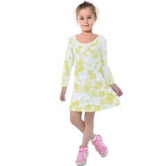 Pattern Kids  Long Sleeve Velvet Dress