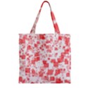 Pattern Zipper Grocery Tote Bag View1