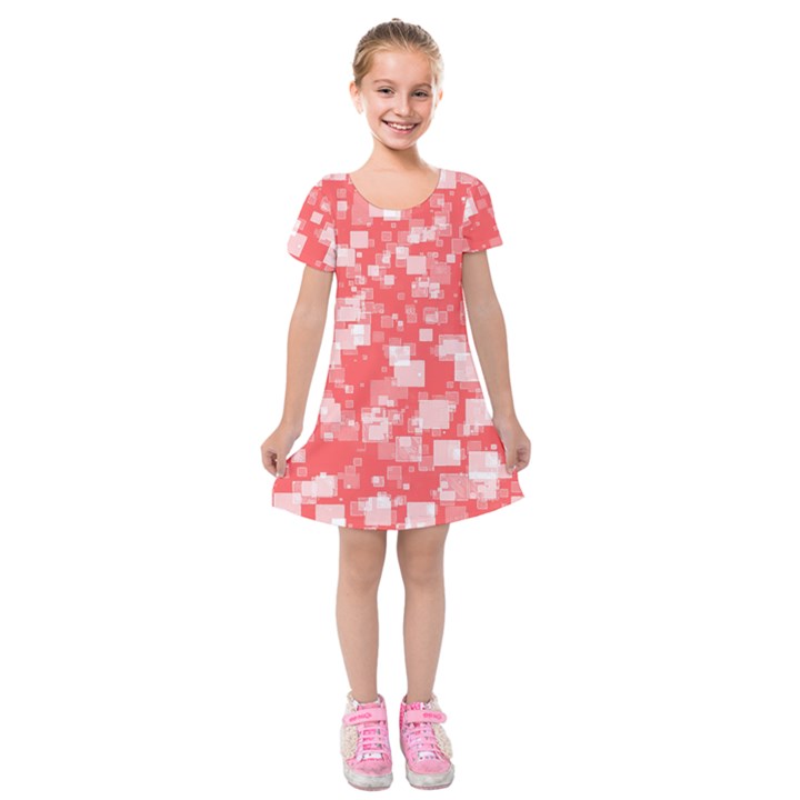 Pattern Kids  Short Sleeve Velvet Dress