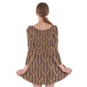 Chains Abstract Seamless Long Sleeve Skater Dress View2