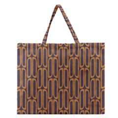 Chains Abstract Seamless Zipper Large Tote Bag by Simbadda