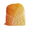 Abstract Orange Background Drawstring Pouches (XXL) View1