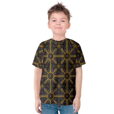 Digitally Created Seamless Pattern Tile Kids  Cotton Tee by Simbadda