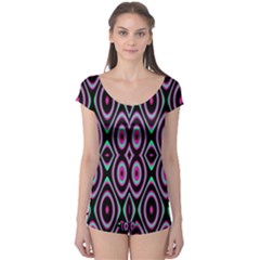 Colorful Seamless Pattern Vibrant Pattern Boyleg Leotard  by Simbadda