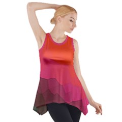 Abstract Elegant Background Pattern Side Drop Tank Tunic by Simbadda