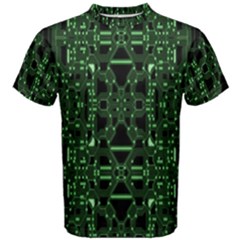 An Overly Large Geometric Representation Of A Circuit Board Men s Cotton Tee by Simbadda