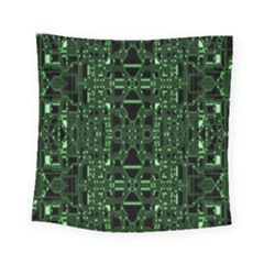 An Overly Large Geometric Representation Of A Circuit Board Square Tapestry (small) by Simbadda