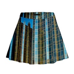 Two Abstract Architectural Patterns Mini Flare Skirt