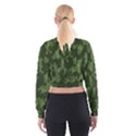 Camouflage Green Army Texture Women s Cropped Sweatshirt View2