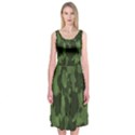 Camouflage Green Army Texture Midi Sleeveless Dress View1