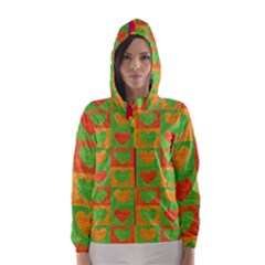 Pattern Hooded Wind Breaker (women)