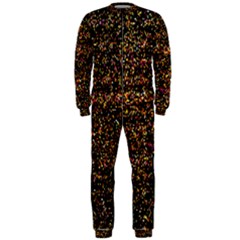 Pixel Pattern Colorful And Glowing Pixelated Onepiece Jumpsuit (men)  by Simbadda