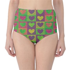 Pattern High-waist Bikini Bottoms by Valentinaart