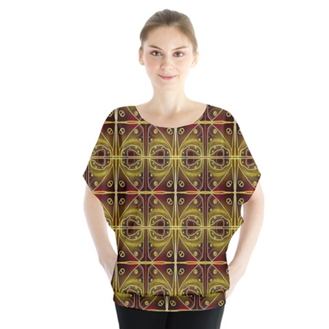 Seamless Symmetry Pattern Blouse by Simbadda