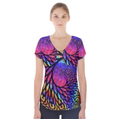 3d Fractal Mandelbulb Short Sleeve Front Detail Top by Simbadda