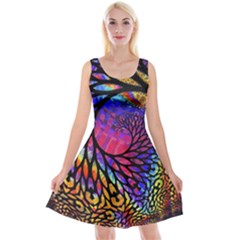 3d Fractal Mandelbulb Reversible Velvet Sleeveless Dress by Simbadda