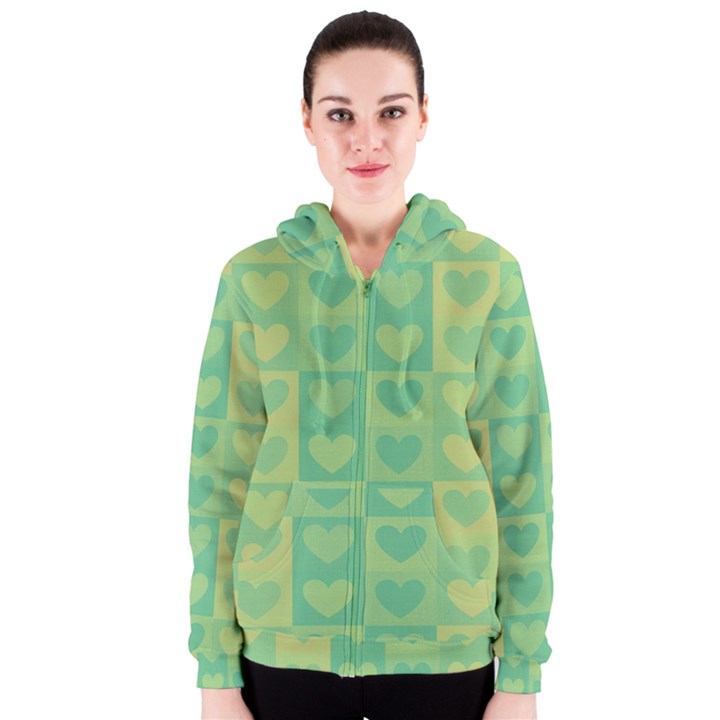 Pattern Women s Zipper Hoodie