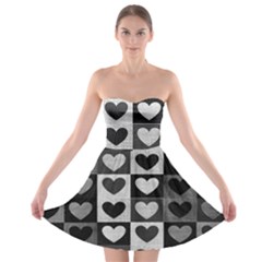 Pattern Strapless Bra Top Dress by Valentinaart