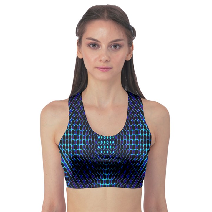 Vibrant Pattern Colorful Seamless Pattern Sports Bra