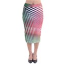 Watermelon Dream Velvet Midi Pencil Skirt View1