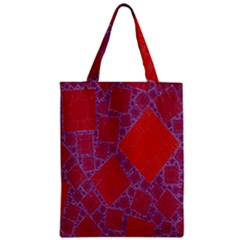 Voronoi Diagram Zipper Classic Tote Bag by Simbadda