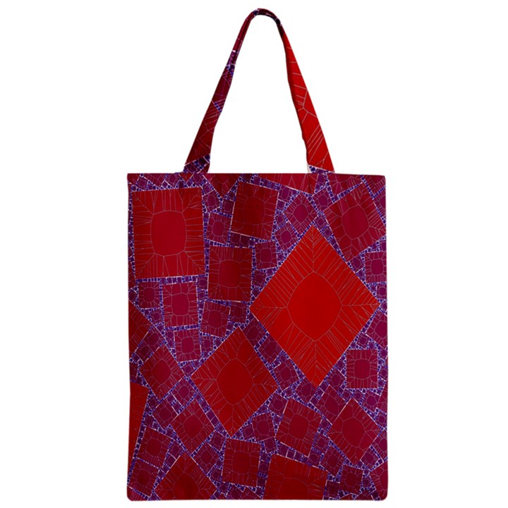 Voronoi Diagram Zipper Classic Tote Bag